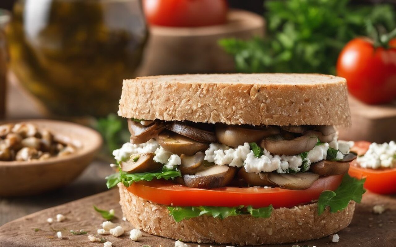 Vegeterijanski sendvič sa grilovanim povrćem